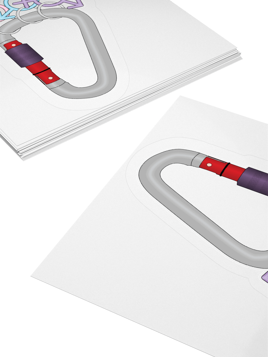 Gender Carabiner Sticker product image (10)