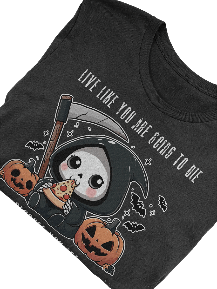 Grim Pizza Party Unisex T-Shirt - Dark Colors product image (4)