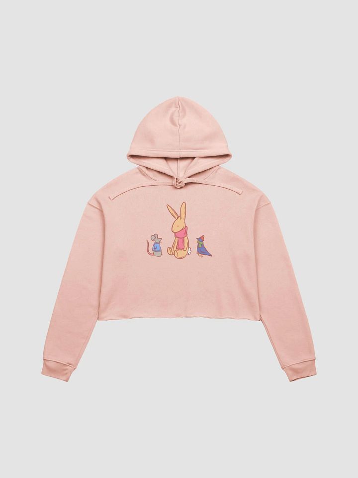cozy critters club cropped hoodie product image (1)
