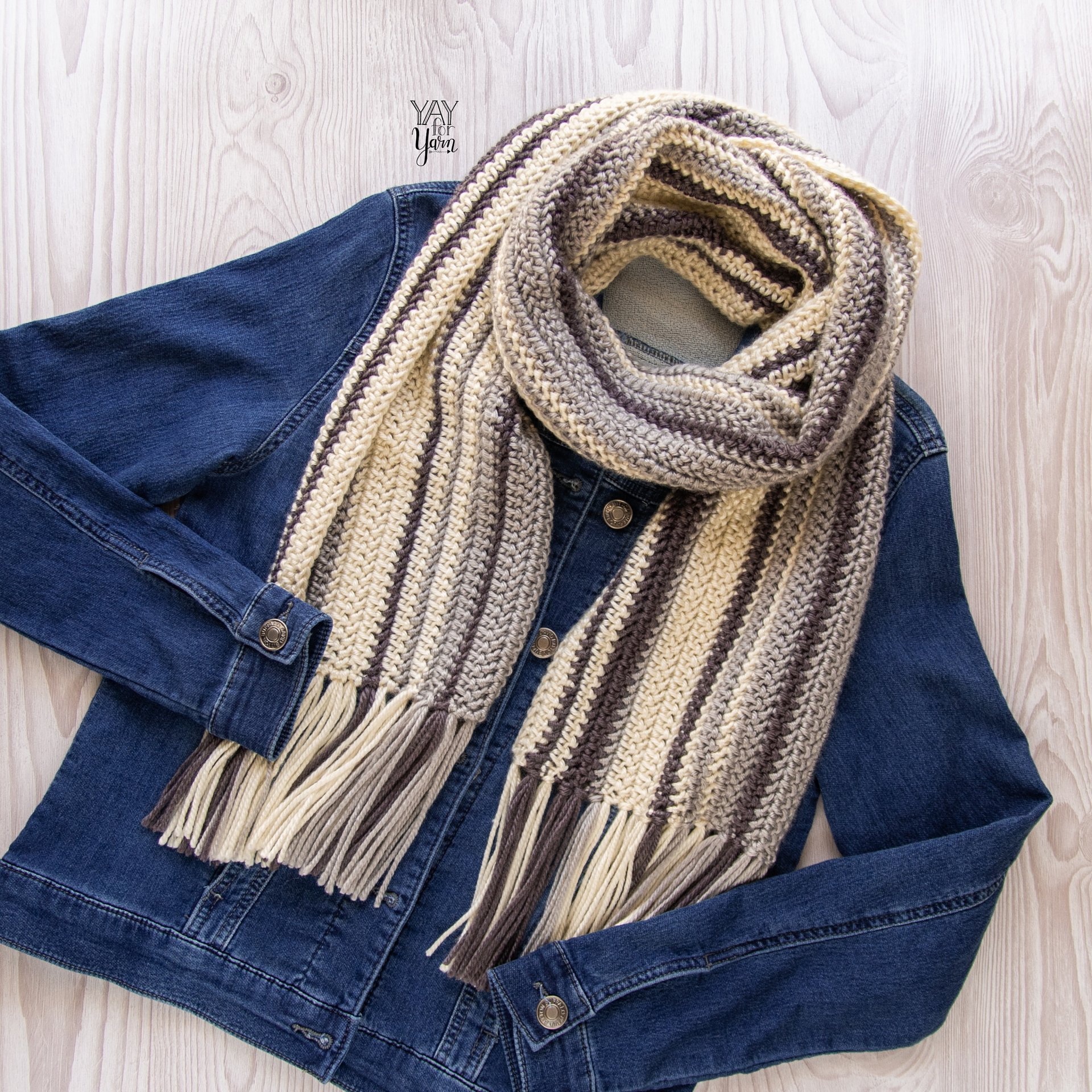 Herringbone Scarf - PDF Crochet Pattern & Video Tutorial product image (1)