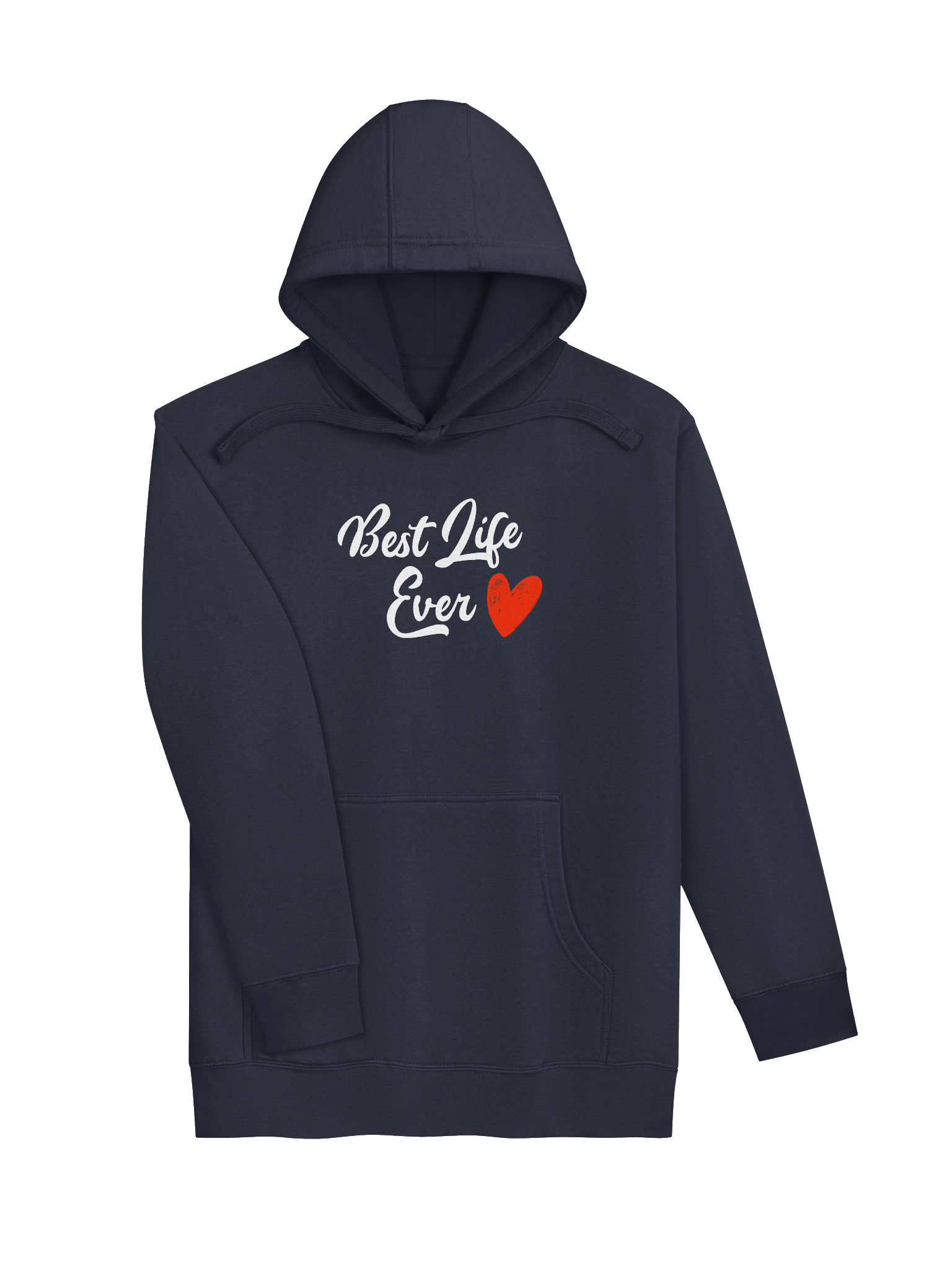 Best Life Ever Red Heart Unisex Hoodie product image (6)