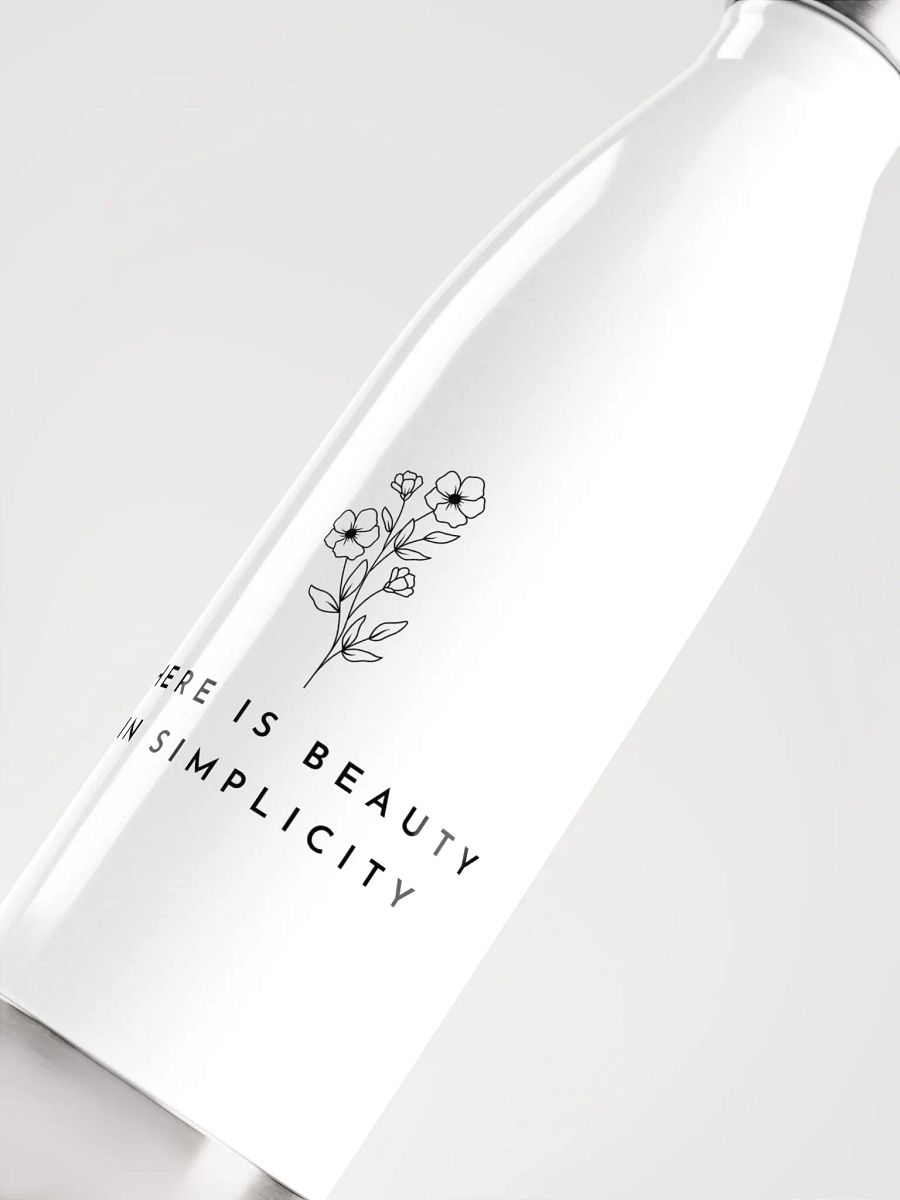 'Beauty in Simplicity' Steel Water Bottle product image (2)