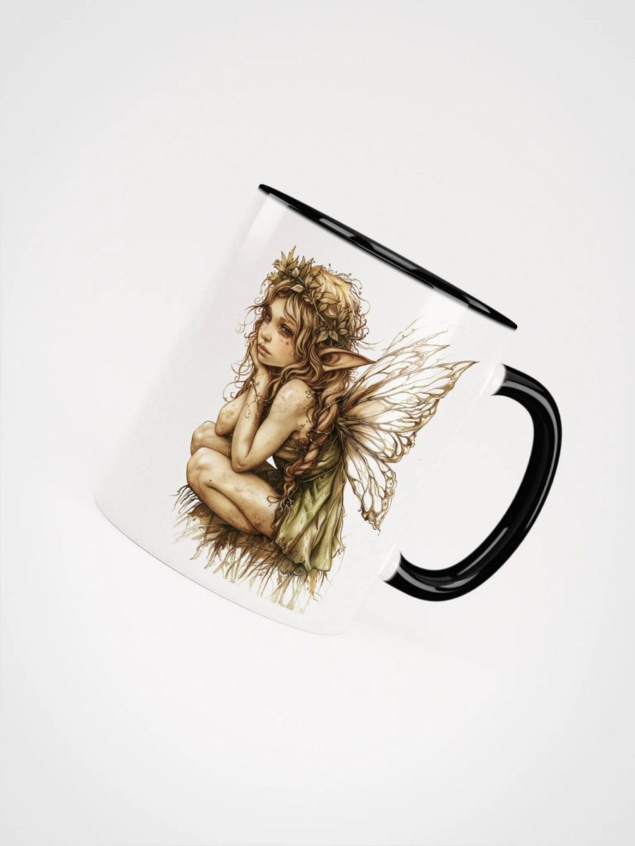 The Fairy of the Forest Ceramic Mug with Black Color Inside product image (7)