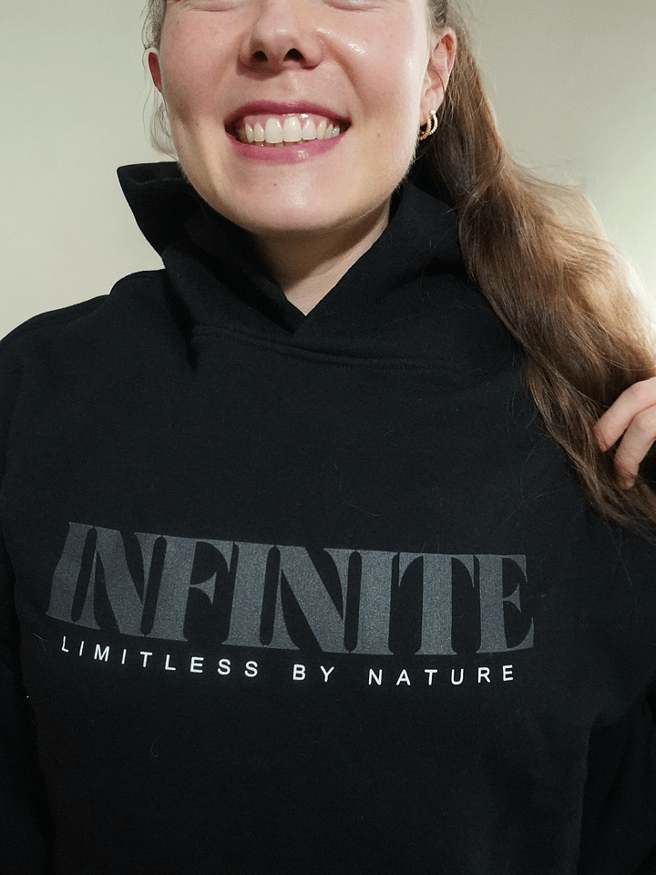 INFINITE Sweatshirt | Black & White Lettering | Heavy & Comforting product image (2)
