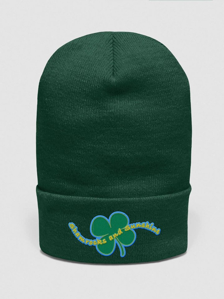 SHAMROCKS AND SUNSHINE • Yupoong cuffed beanie product image (1)