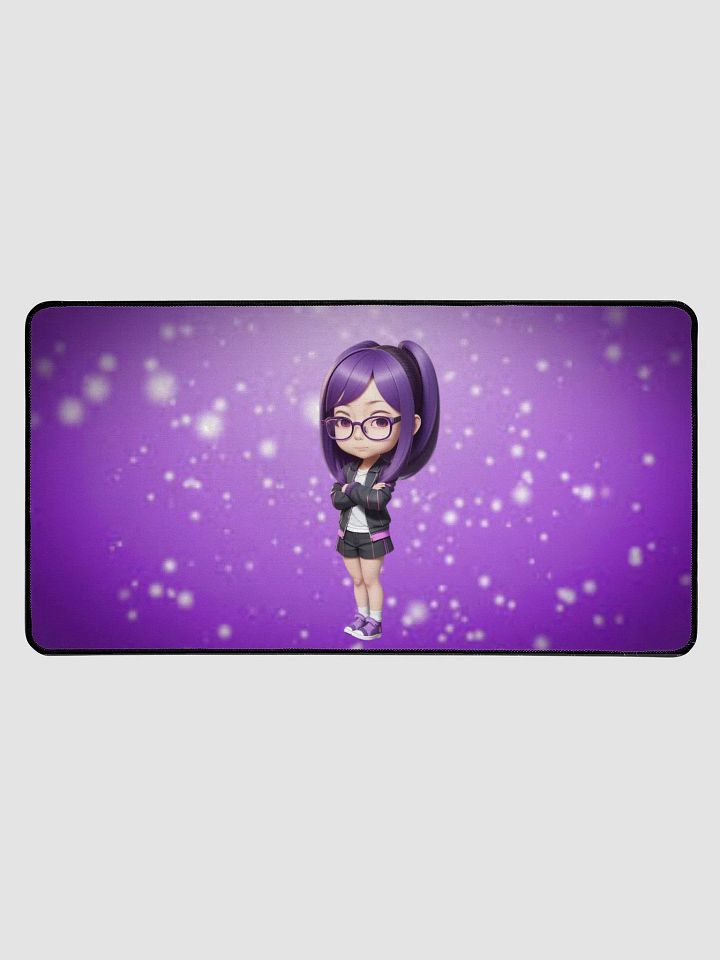 (Purple CHIBI) K Desk Mat 15.5" x 31.5" product image (1)