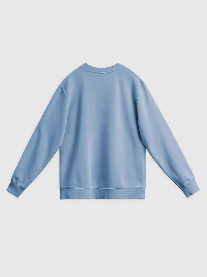 BUSY-BRAINED (sm. lined design, #709AAF) printed pigment crewneck product image (16)