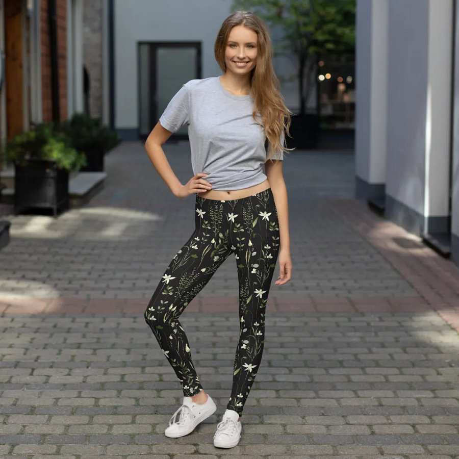 Wildflower Pattern Yoga Leggings product image (7)
