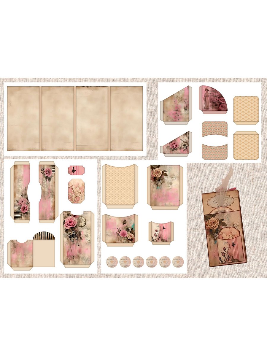 Mini Shabby Chic Vintage Inspired Junk Journal product image (7)