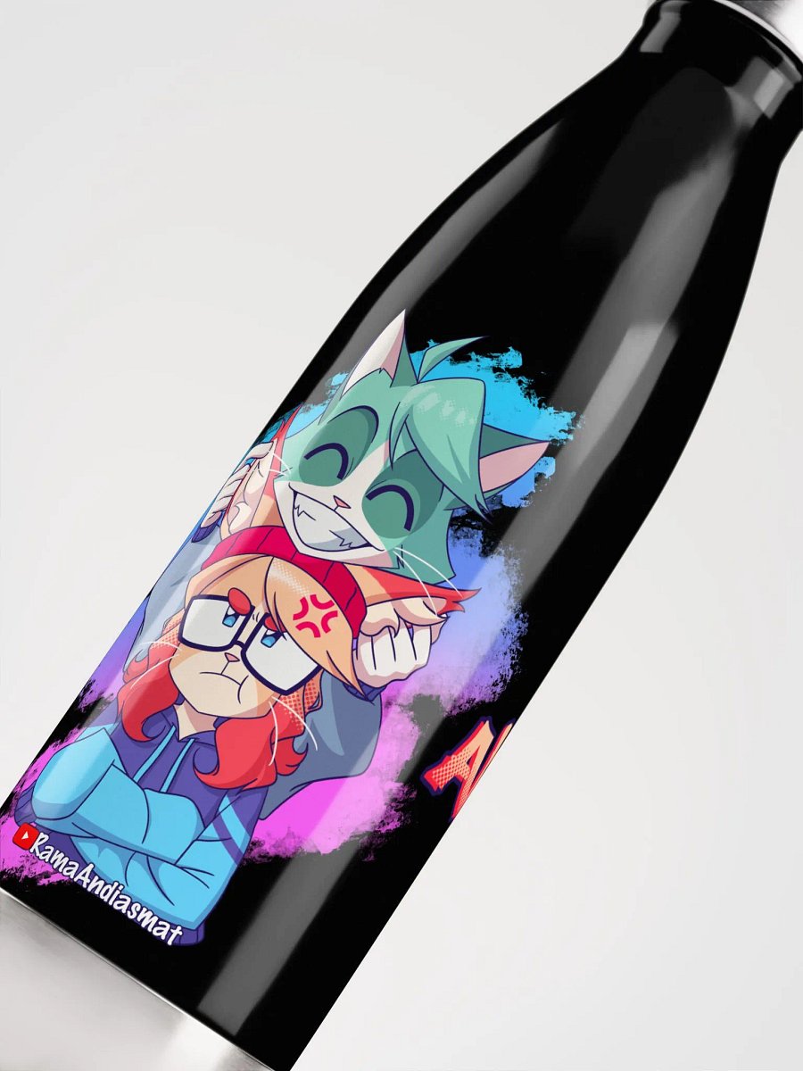 Cyan Teasing Alice's Ears Stainless Steel Water Bottle product image (5)