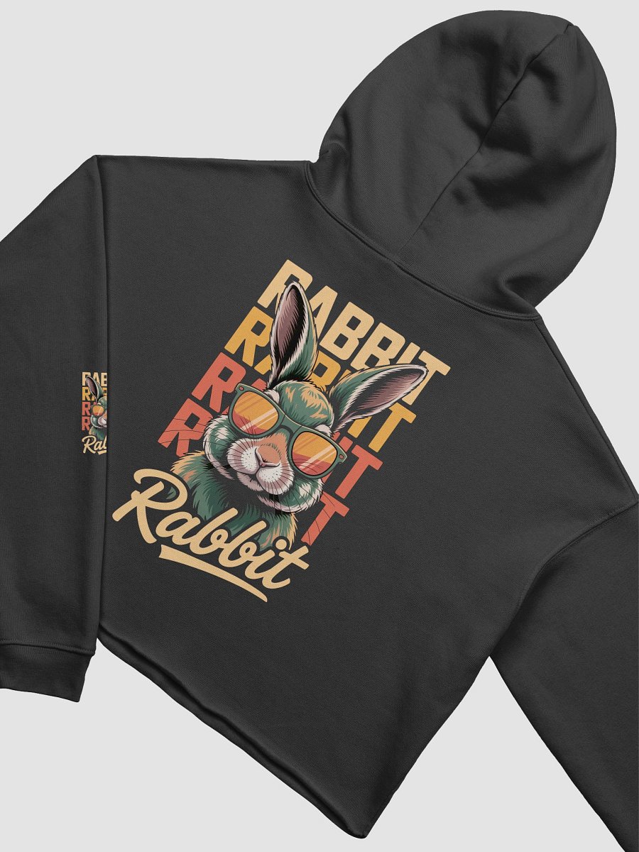 Rabbit Vibes Sunglasses Crop Hoodie product image (17)