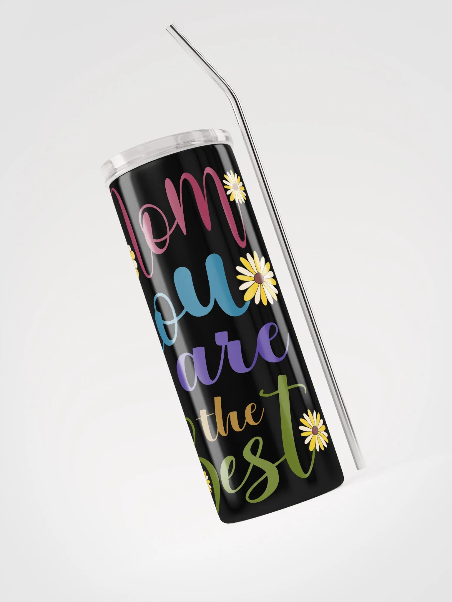 Floral Mom You are the Best Stainless Steel Tumbler product image (3)