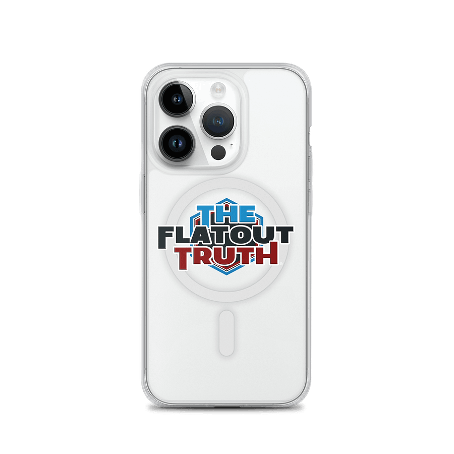 TFOT Blue Hex iPhone MagSafe Clear Case product image (1)