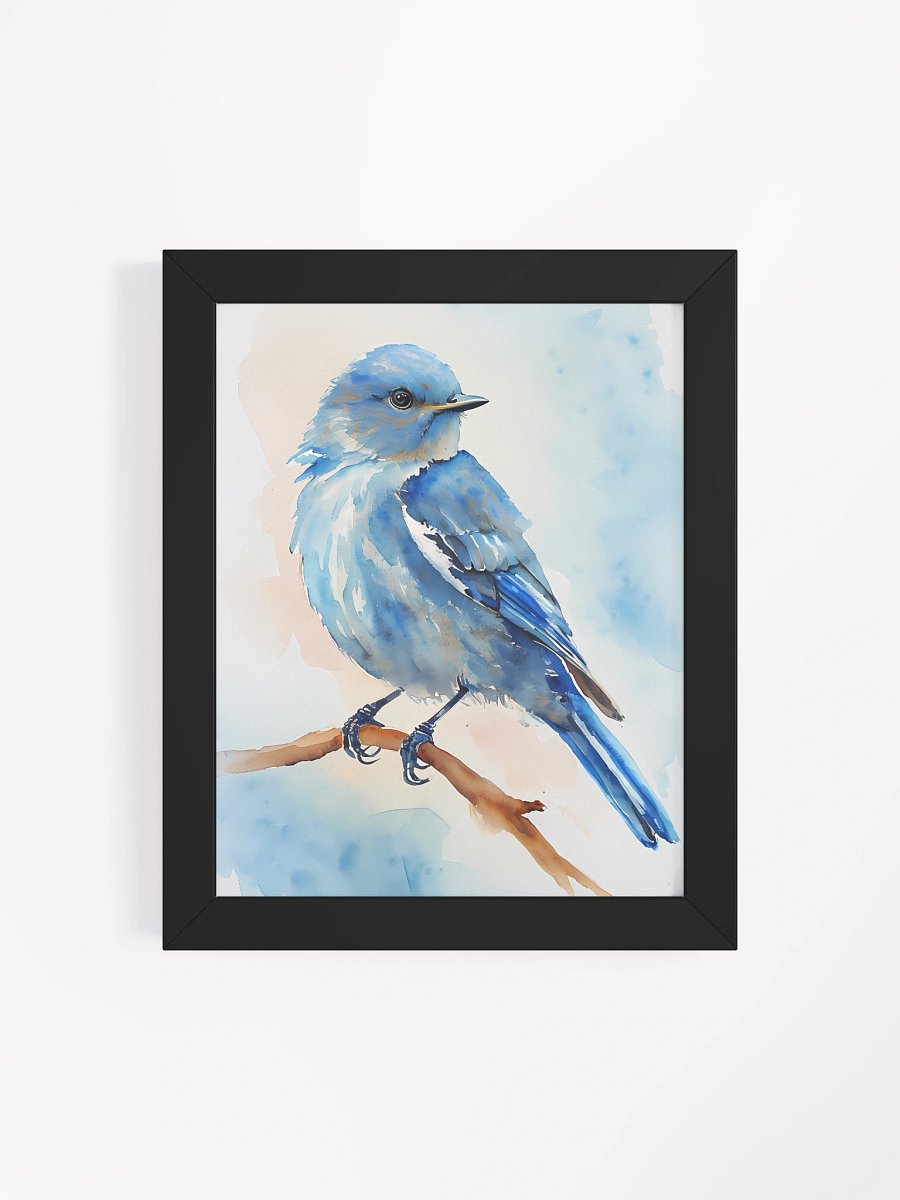 Blue Bird Watercolor Framed Poster product image (5)