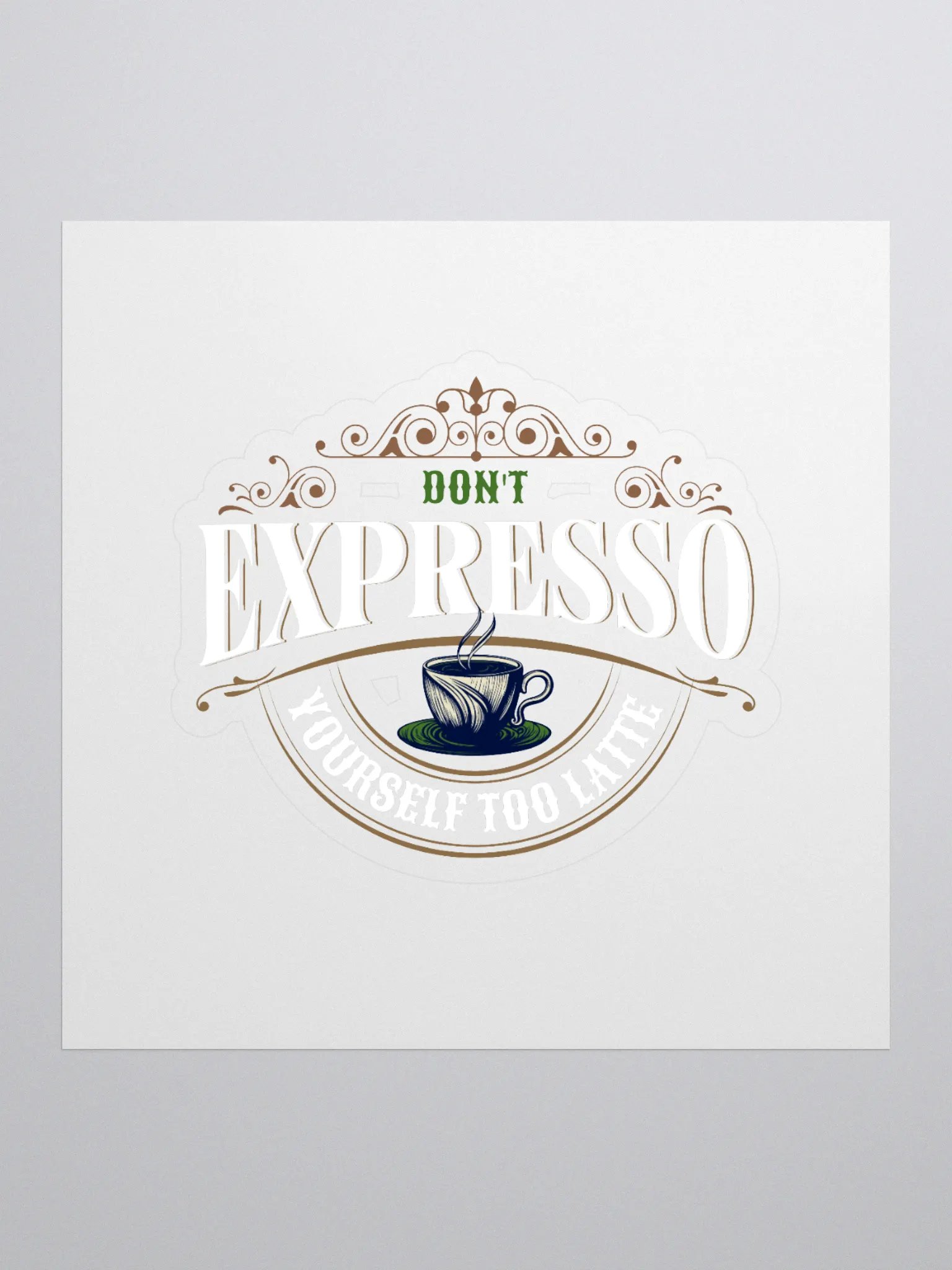 Vintage Expresso Cafe Stickers product image (1)
