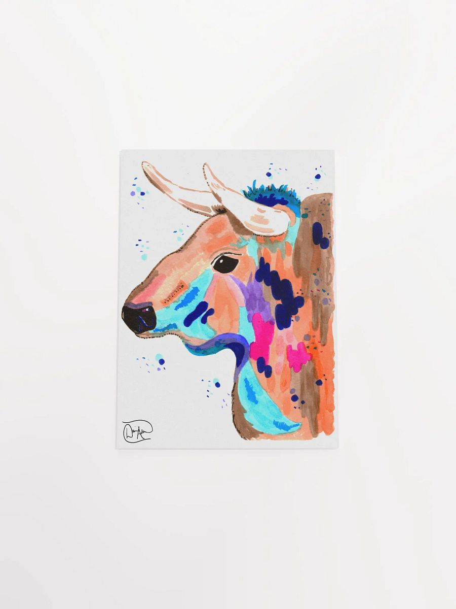 Chaos Bull Watercolour Print product image (4)