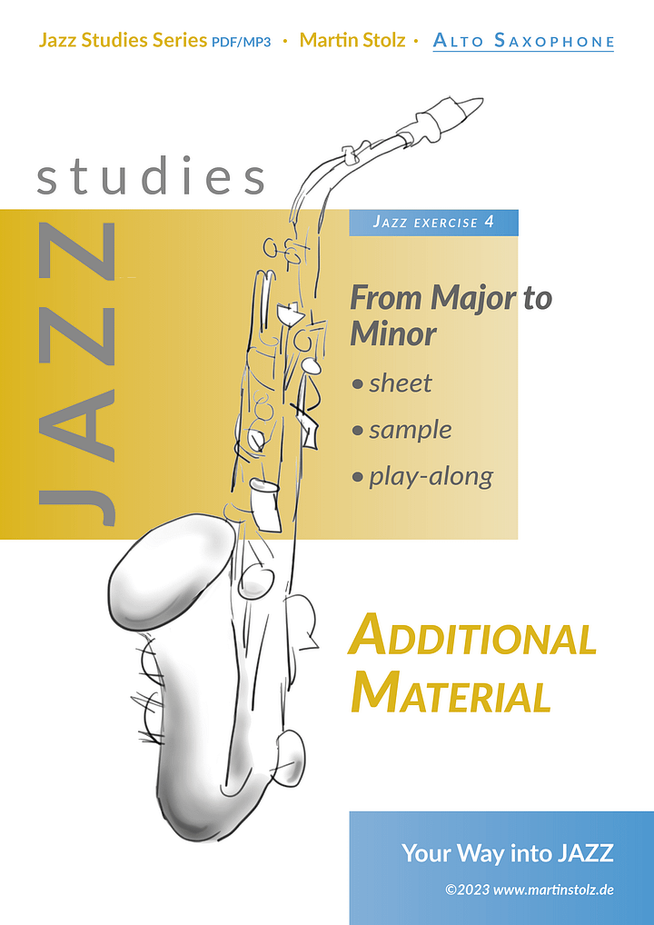 From Major to Minor - Alto Saxophone (Exercise 4 Jazz Studies) product image (1)
