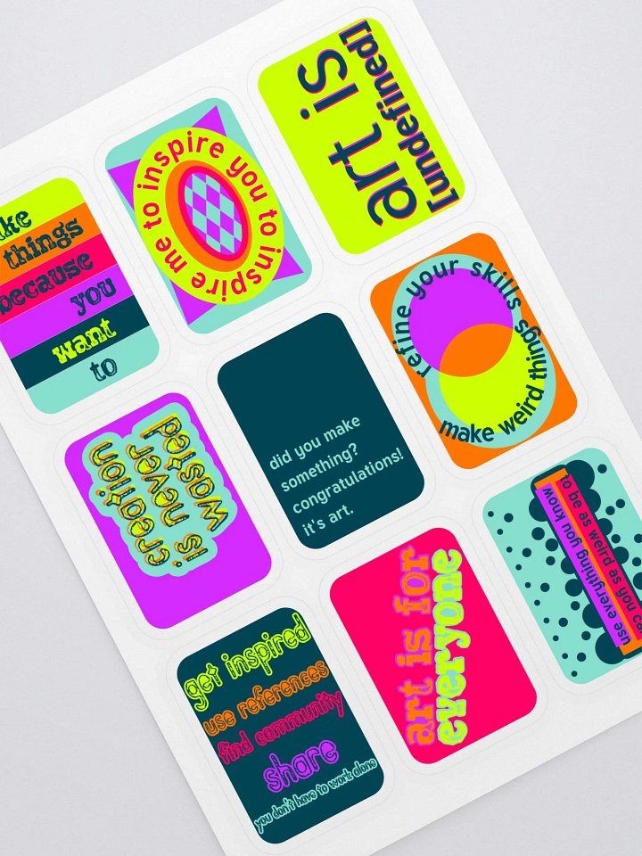 Art For All Sticker Sheet product image (1)