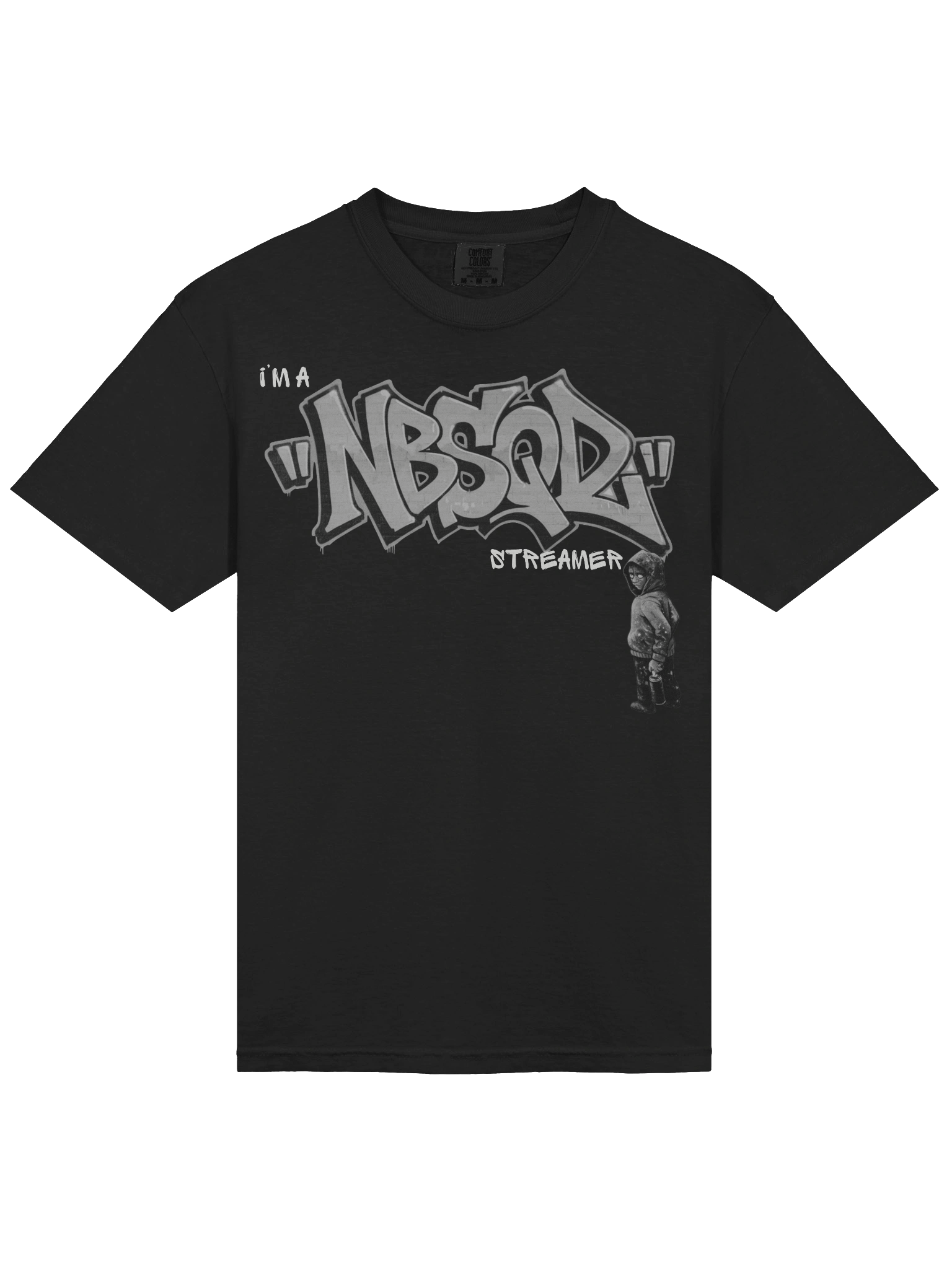 NBSQD Graffiti Mens BLK T-Shirt - Break The Rules Its Part of The Game product image (3)