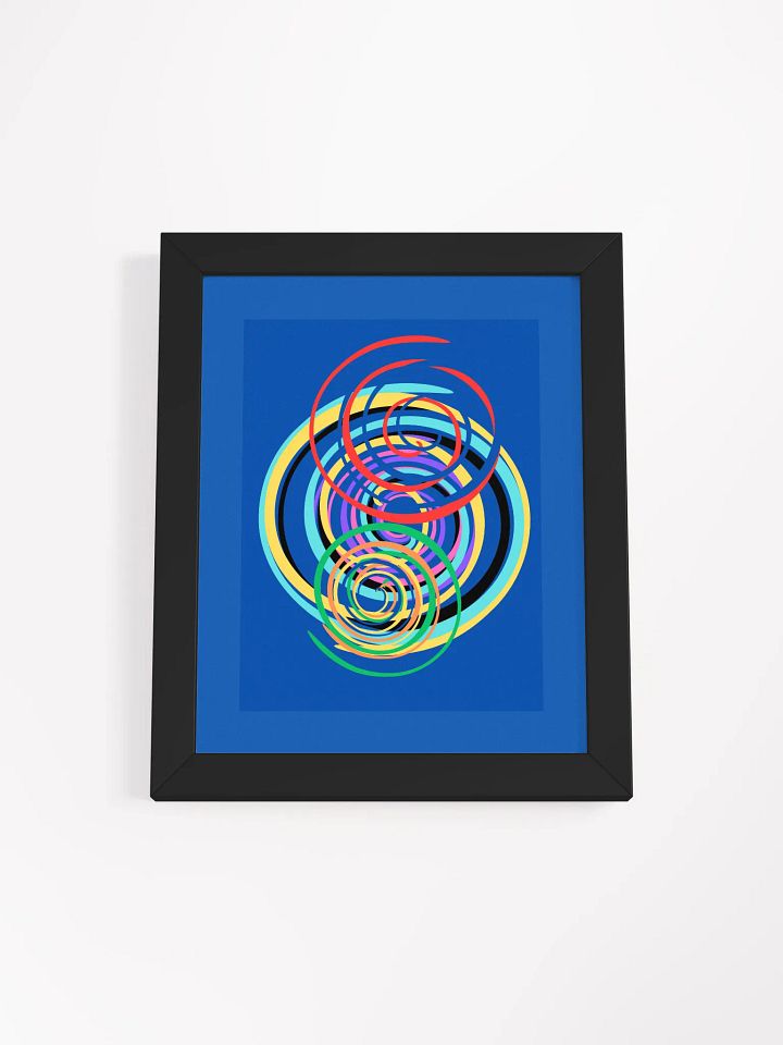 Vibrant Spiral Symphony Framed Poster product image (1)