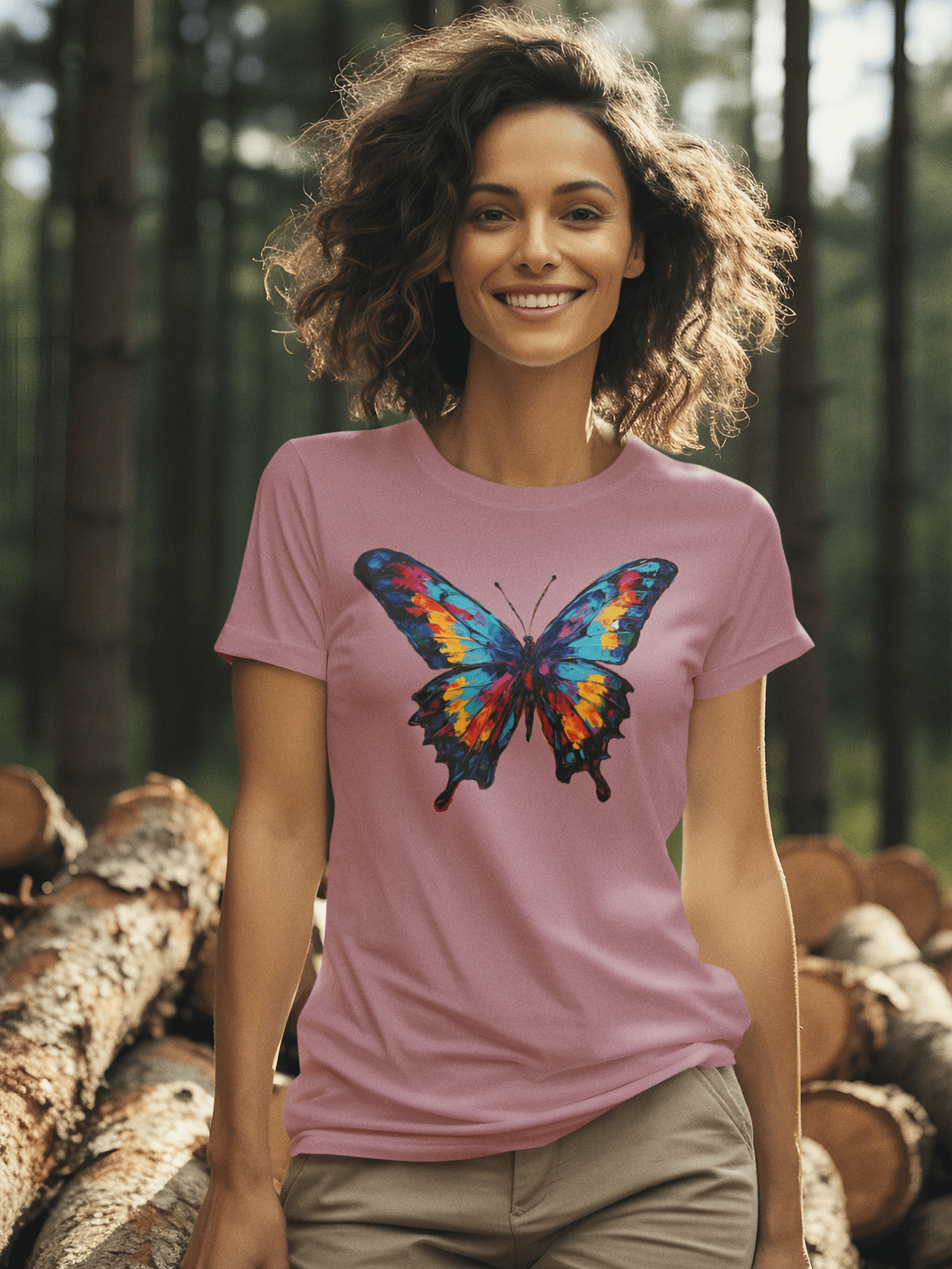 Vibrant Butterfly Dreams T-Shirt product image (2)