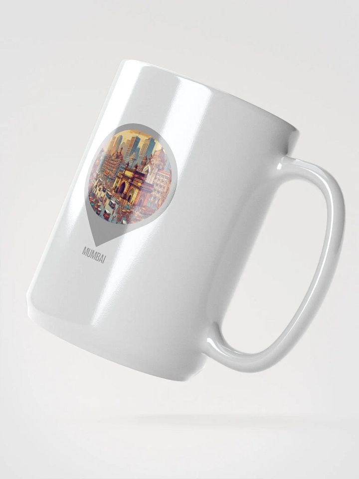 Urban Elegance Mug | AI Design Mumbai city product image (2)