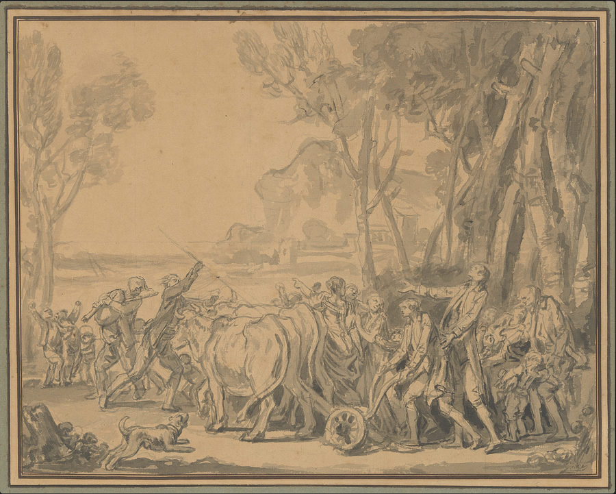 A Farmer Entrusting the Plow to His Son product image (1)