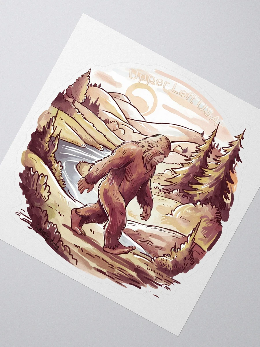 Upper Left USA Sasquatch Vinyl Sticker product image (4)