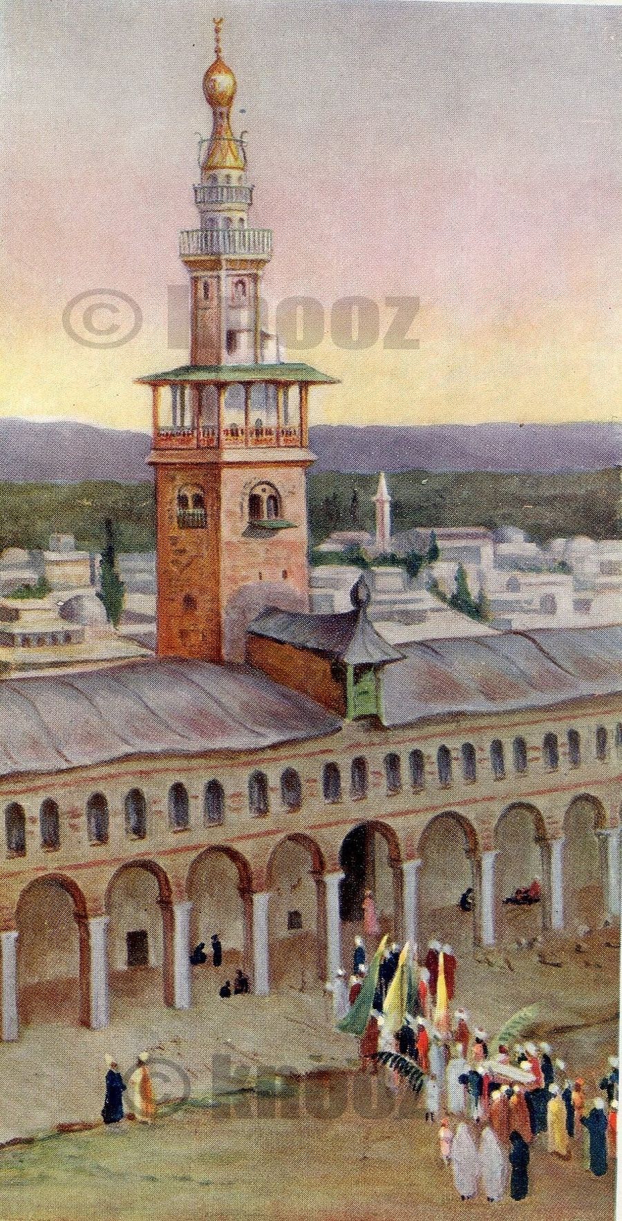 صورة : دمشق منظر عام من مأذنة الجامع الاموي 1908 product image (2)