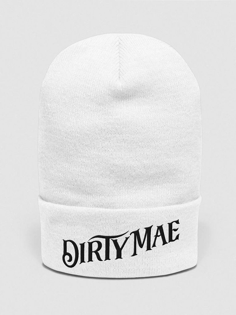 Dirty Mae's White Winter Beanie