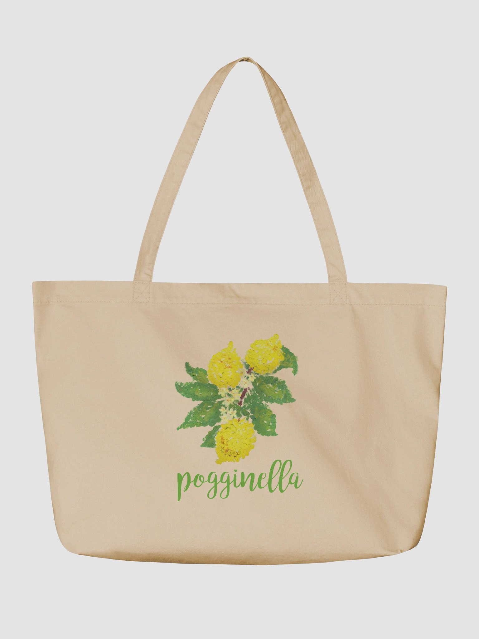 Lemon Pogginella Green Organic Tote Bag product image (6)