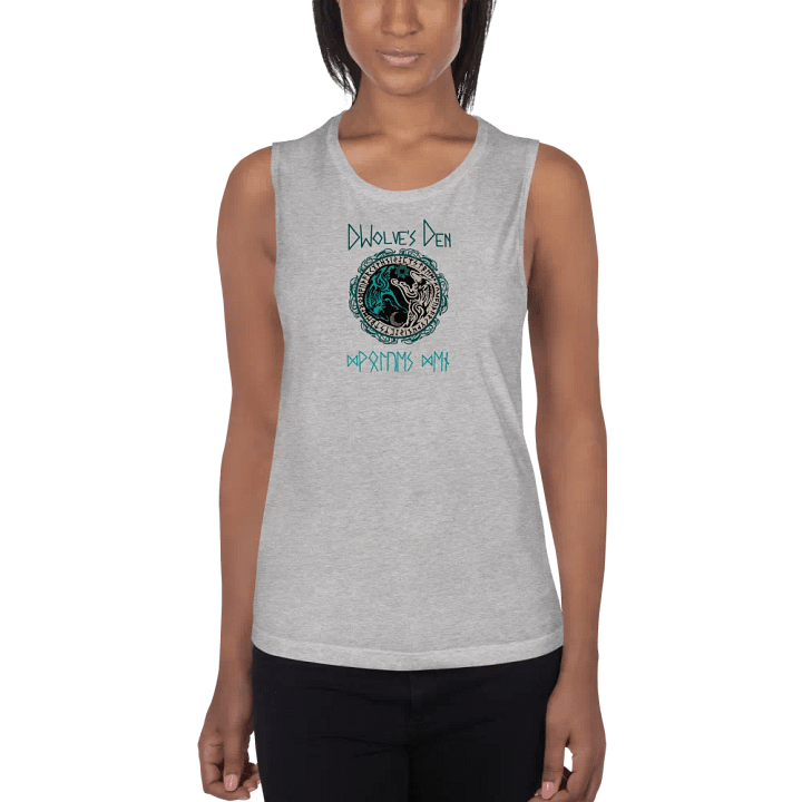 Mystical Wolves Den Flowy Tank product image (4)