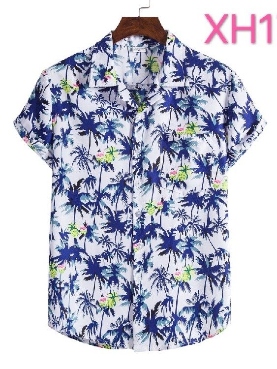 Hawaiian Beach Style Shirt Men's Casual Beach Suit Collar Short Sleeve product image (2)
