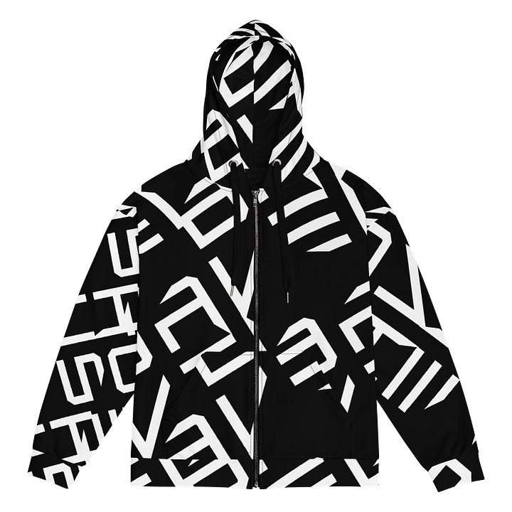Abstract DAVEL HOUSE Logo All-Over Unisex Zipper Hoodie product image (1)