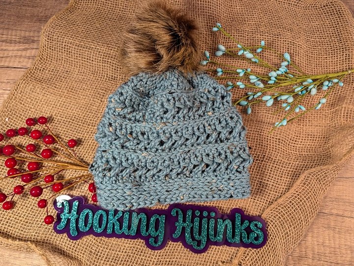 Sleigh Hat (Kids) - Blue Tweed product image (1)