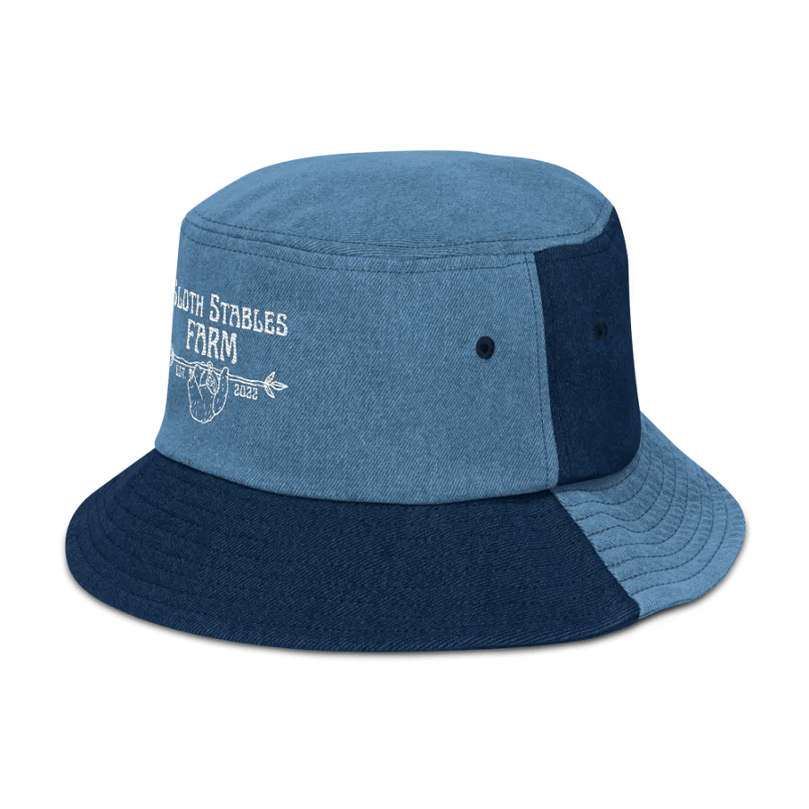 Sloth Stables Farm Bucket Hat - White Emroidery product image (3)