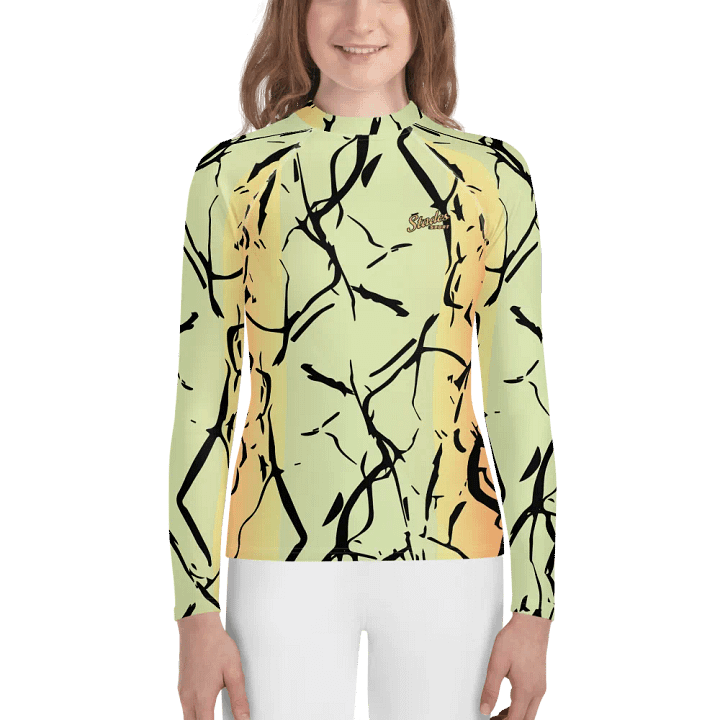 Youth Rash Guard /Enigma Lime-Orange product image (1)