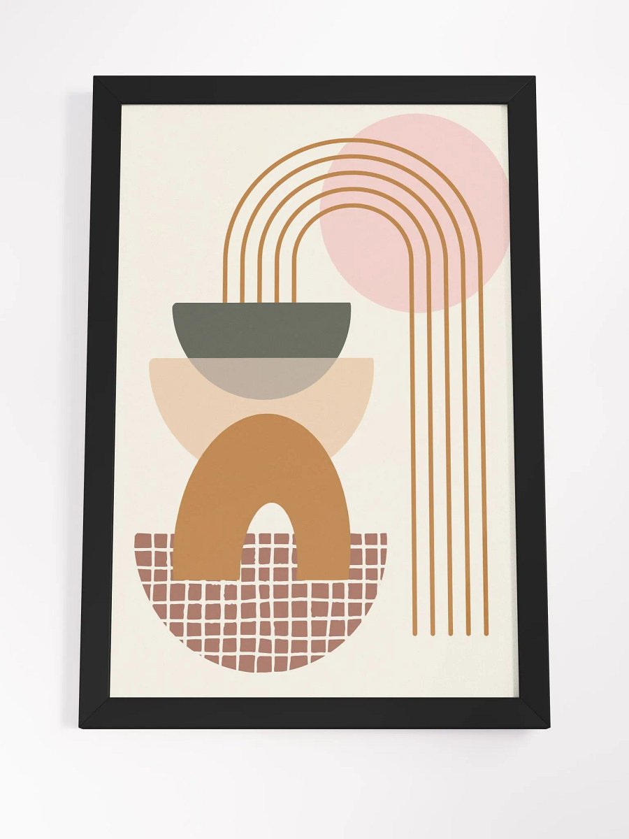 Geometric Harmony Framed Matte Poster product image (19)