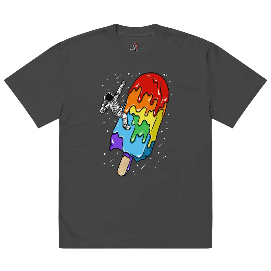 Ice Cream Astronaut - Rainbow - Oversized Tee product image (4)