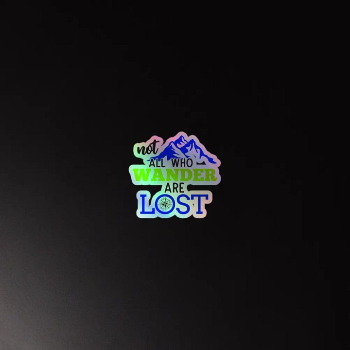 Not All Who Wander Are Lost v2 Holographic Sticker Set product image (4)