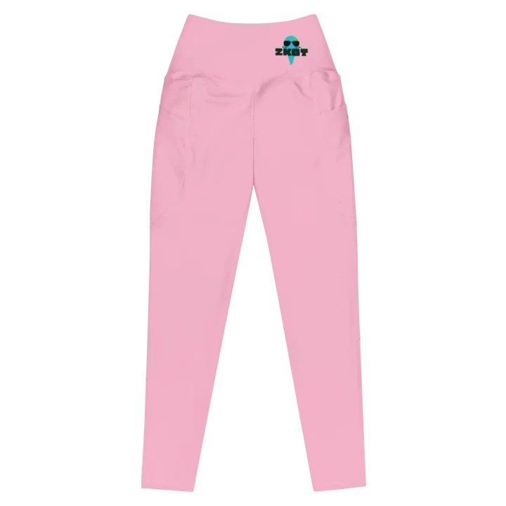 Women's Cotton Candy Pink ZKOT Leggings With Pockets - Show your Support with Style - Womenswear product image (1)