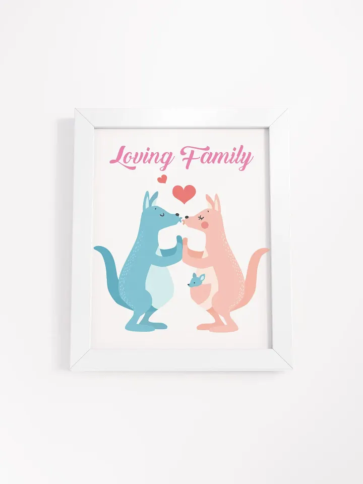 Loving Family Kangaroo Framed Poster product image (4)