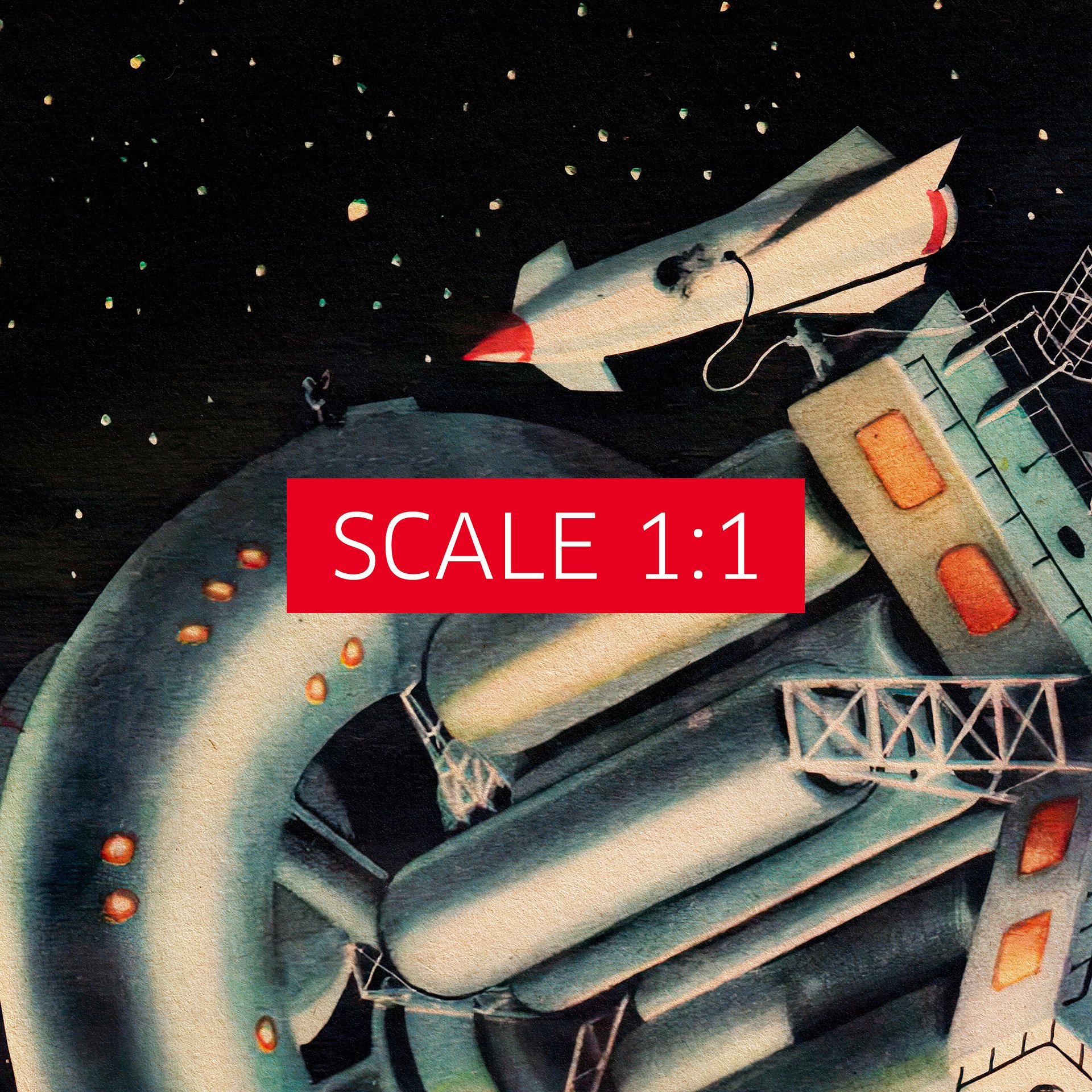 Soviet space, USSR 1969 — Soviet vintage space art poster, soviet retro poster product image (4)