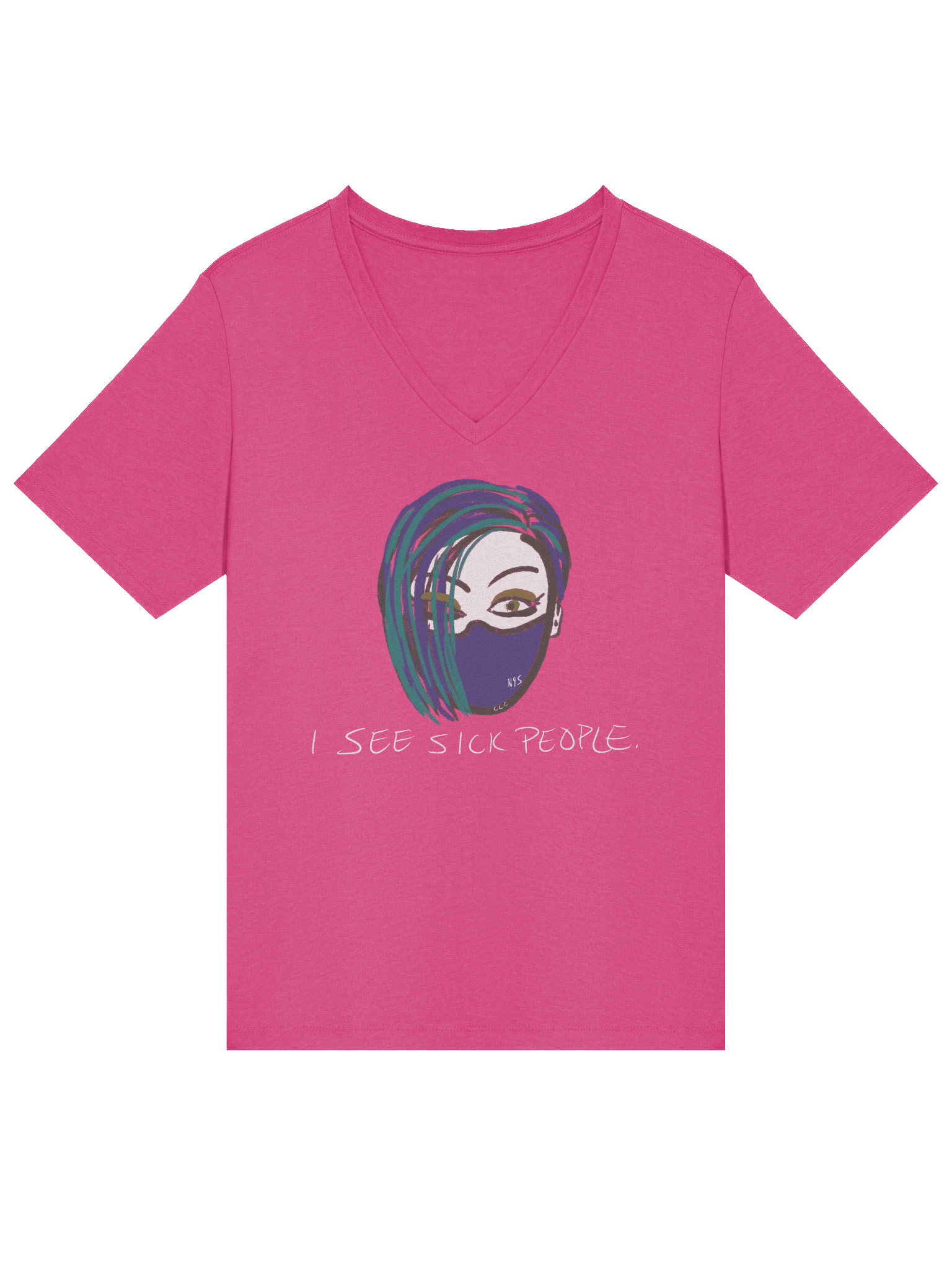 I See Sick People v-neck tee product image (58)