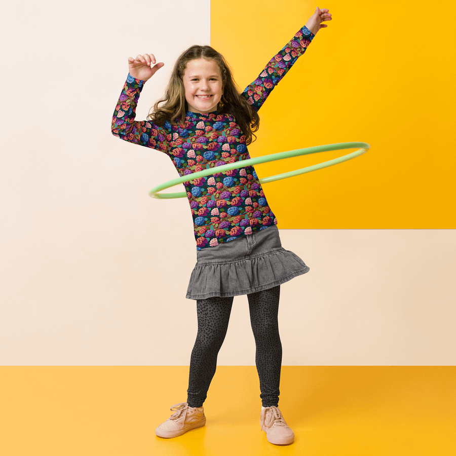 Escape the Ordinary in Vibrant Comfort: All-Over Print Rash Guard product image (3)