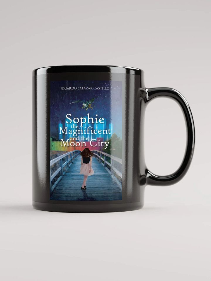 Sophie the Magnificent and the Moon City Glossy Black Mug product image (1)
