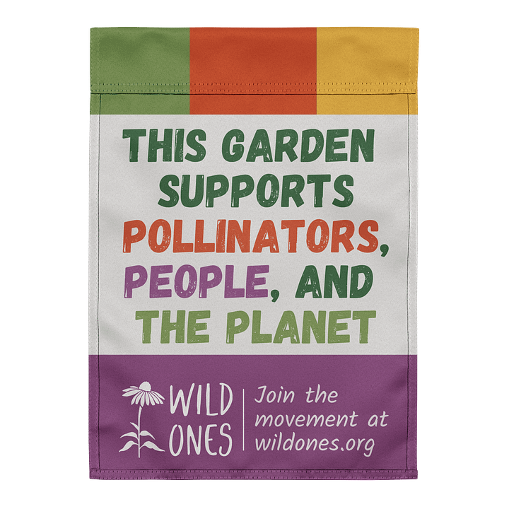 This Garden Supports Pollinators, People, and the Planet (Garden Flag) product image (2)