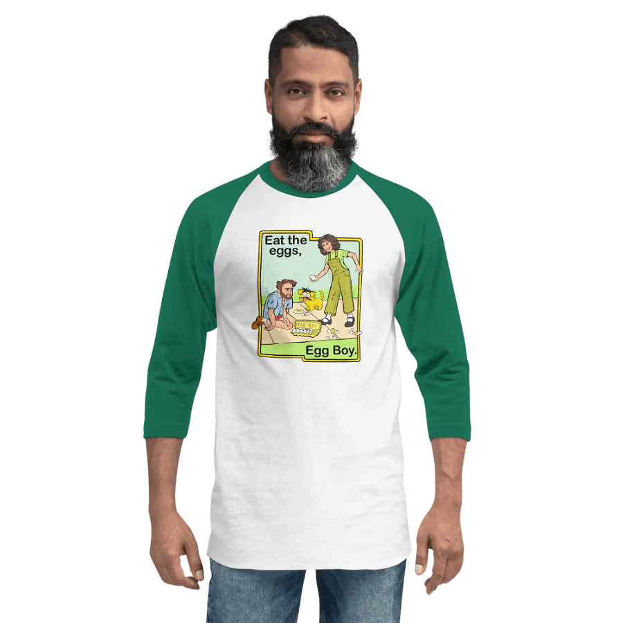 Eat The Eggs Raglan T-Shirt product image (69)