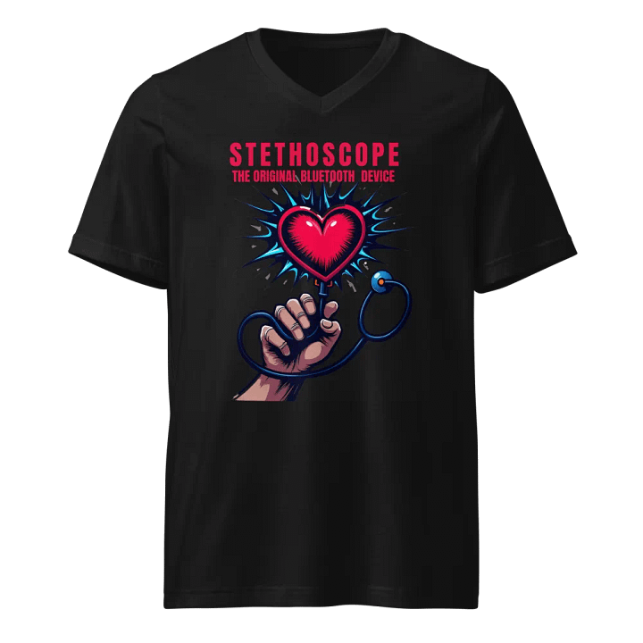 Heartbeat Stethoscope V-Neck Tee product image (1)