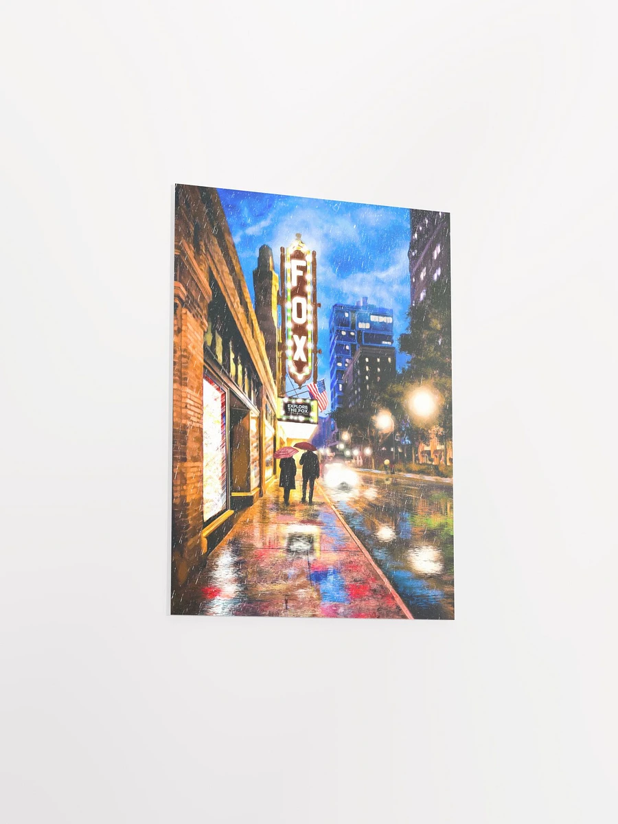 Fox Theatre At Night – Rainy Atlanta Matte Poster product image (22)